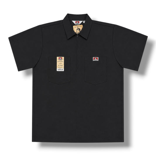 Ben Davis 1/2 Zip - Black