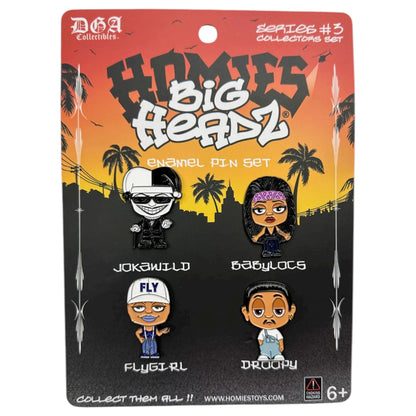Homies Big Headz Pins