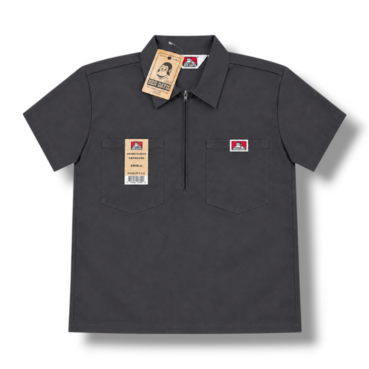Ben Davis 1/2 Zip - Charcoal