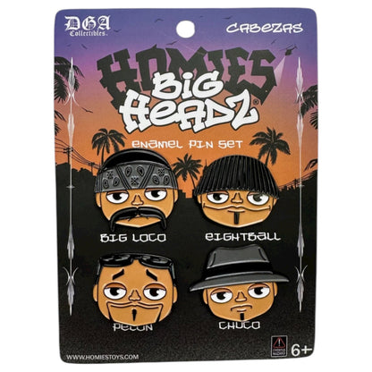Homies Big Headz Pins