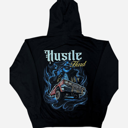 Adult Graphic Hoodie - Hustle Hard