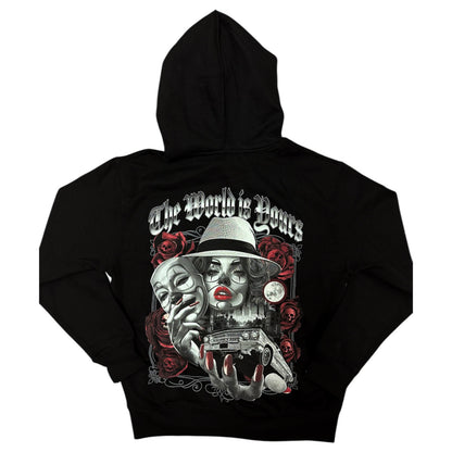 Adult Graphic Hoodie - The World Is Yours