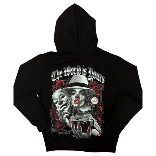 Adult Graphic Hoodie - The World Is Yours