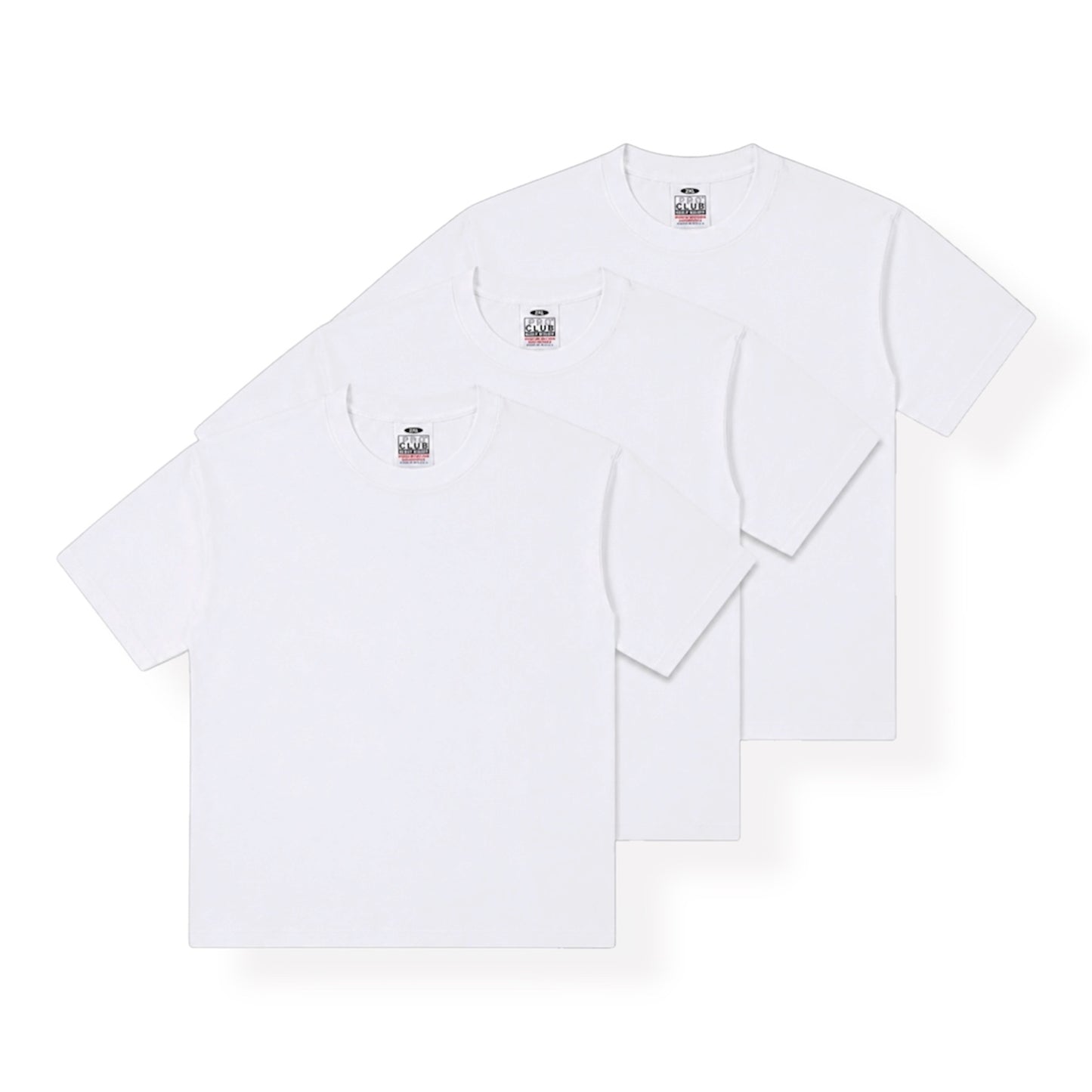 Pro Club - 3pk Men’s White Heavyweight Short Sleeve