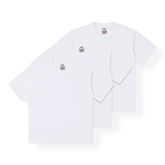 Pro Club - 3pk Men’s White Heavyweight Short Sleeve