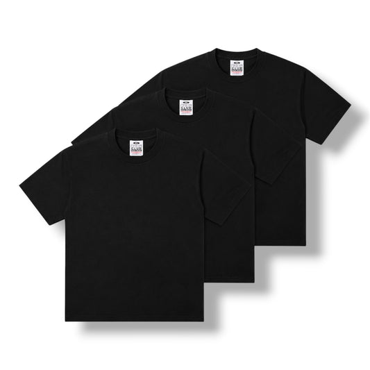 Pro Club - 3pk Men’s Black Heavyweight Short Sleeve